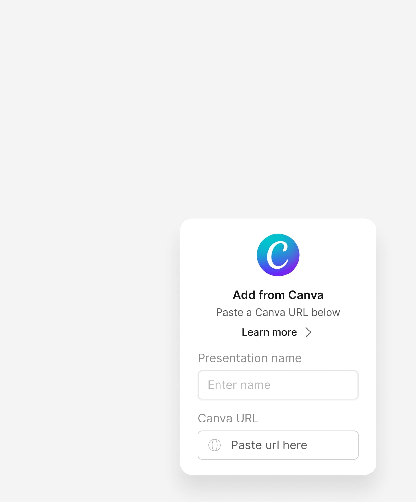 Canva integration